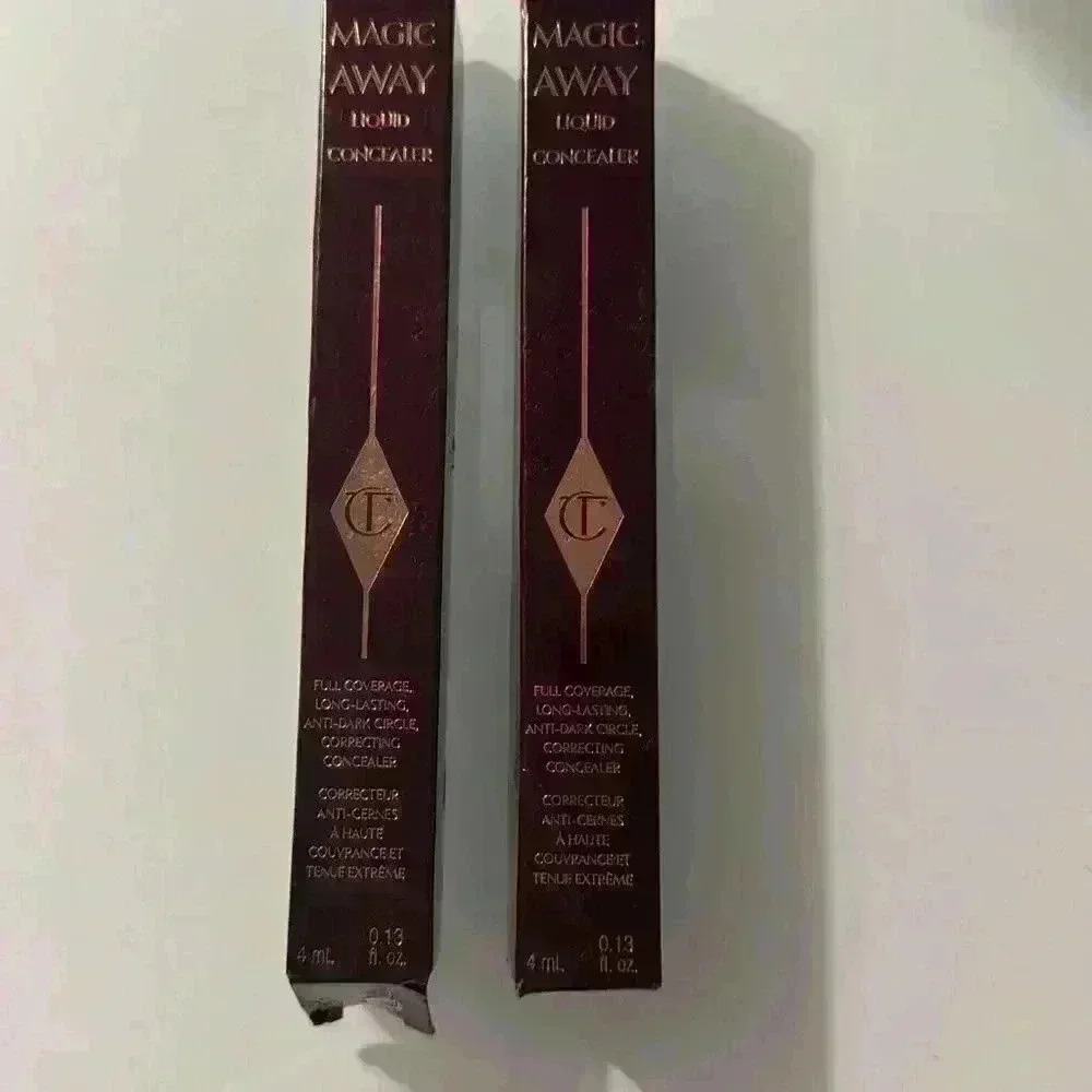 New CHARLOTTE TILBURY - MAGIC AWAY LIQUID CONCEALER 13 Dark  Bundle of 2 - BOXED